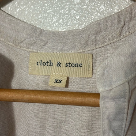 Cloth & Stone Linen Blend Off White Dress Size XS | casual | minimal | classic - Picture 4 of 10